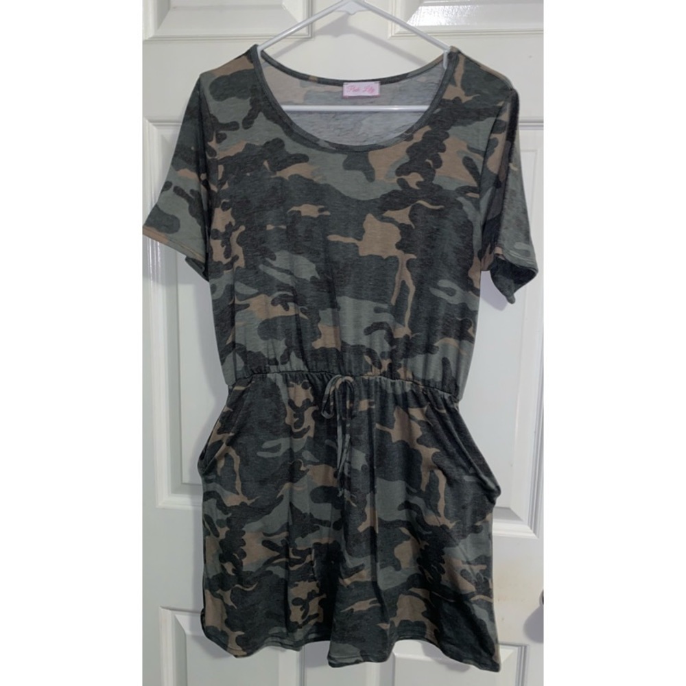 Pink lily Camo Dress ✨